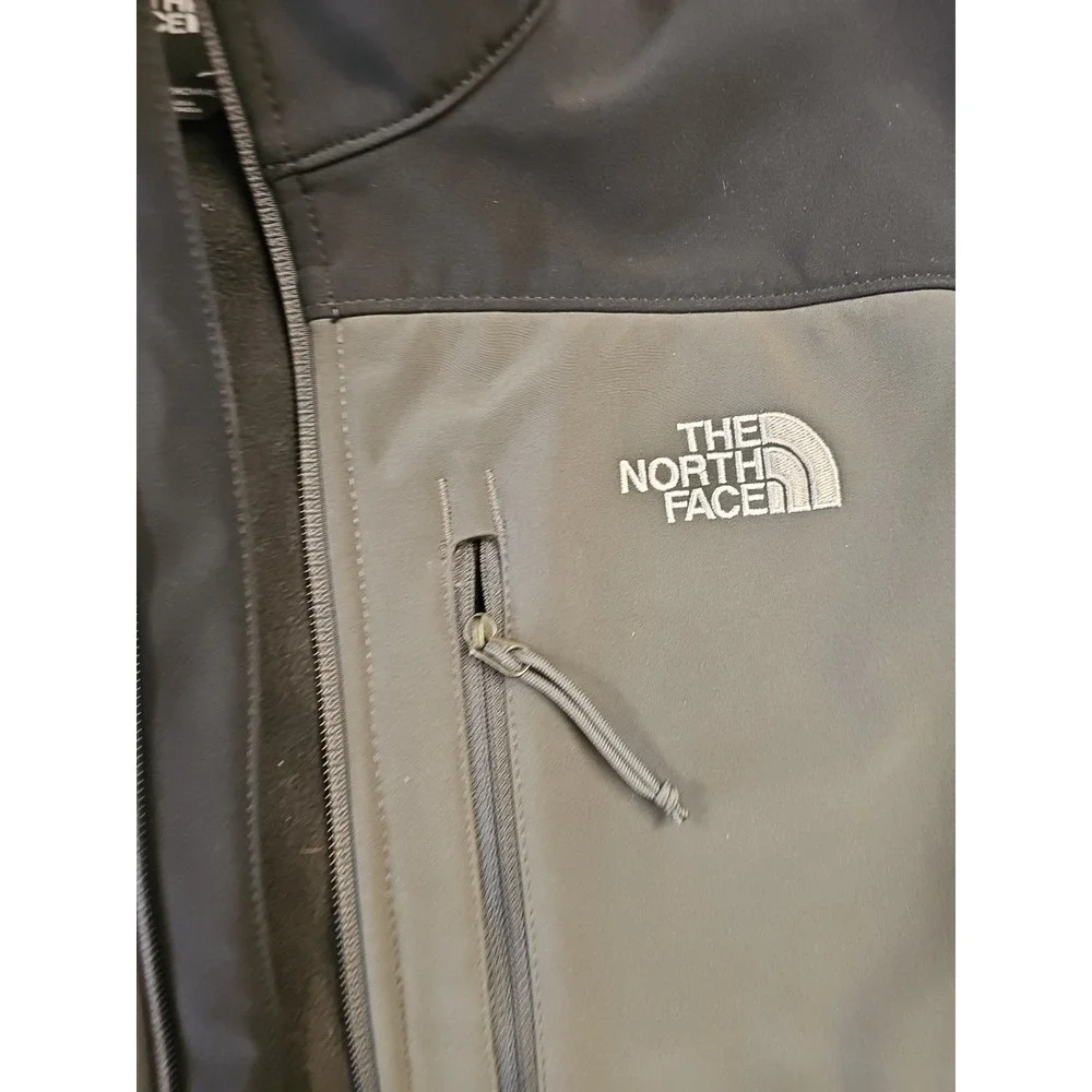 The North Face Men's Original Apex Bionic Black Gray Jacket M Wind Resistant